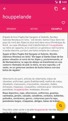 French Spanish Dictionary android App screenshot 3